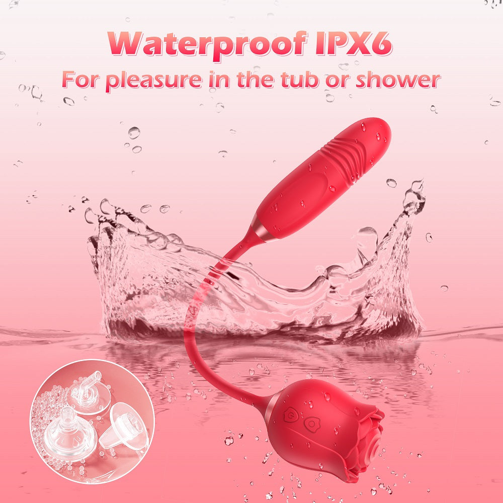 ROSE VIBRATOR - Sextoys 2 en 1