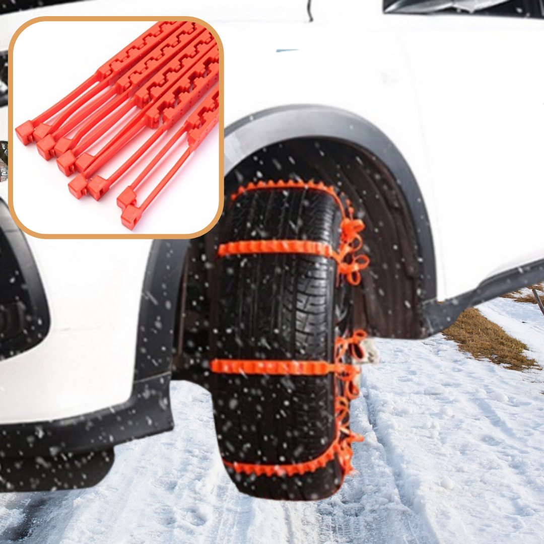 Lot de 10 Chaînes de Neige pour Voiture