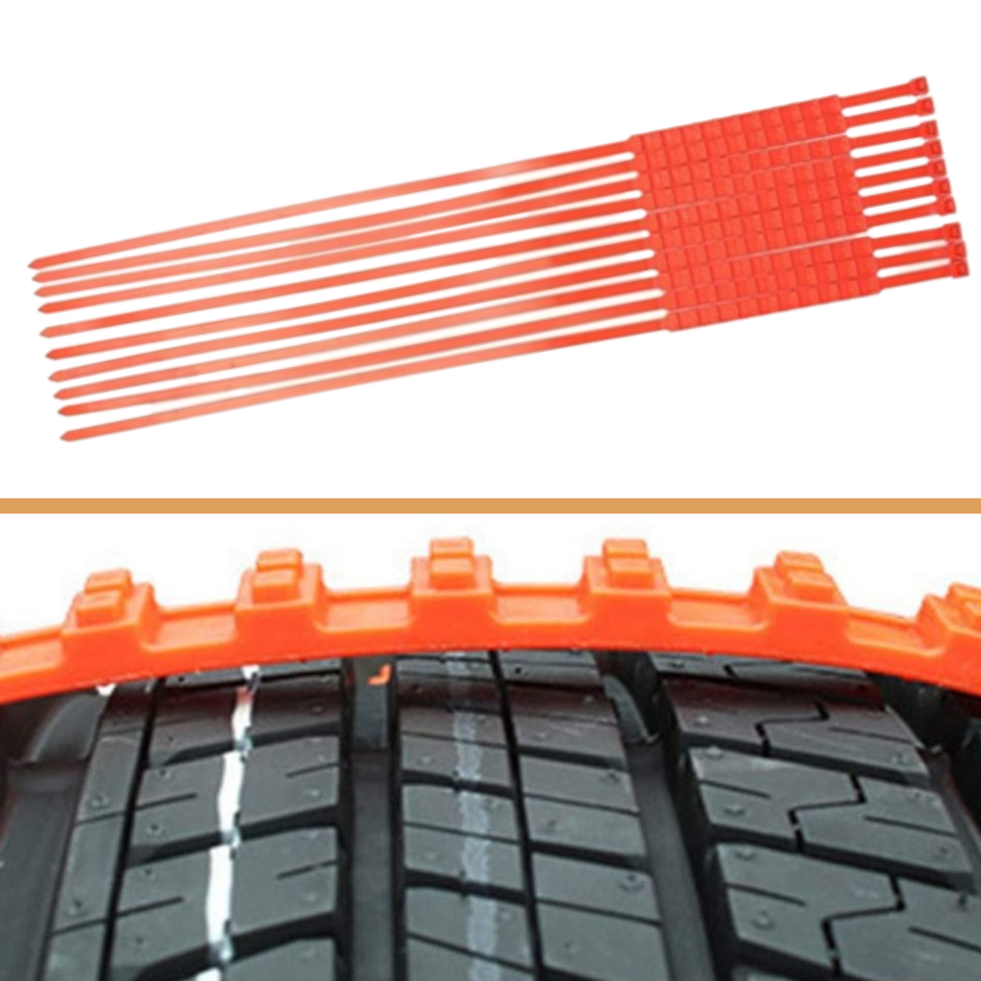 Lot de 10 Chaînes de Neige pour Voiture