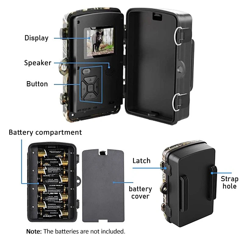 Caméra animalière sans fil photos et vidéos + Carte SD 32Gb OFFERTE