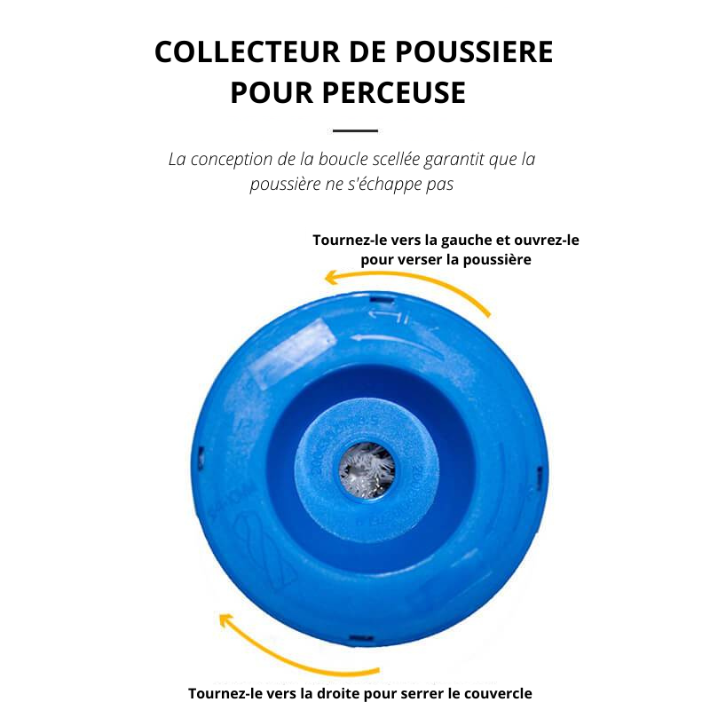 Collecteur de poussière pour perceuse