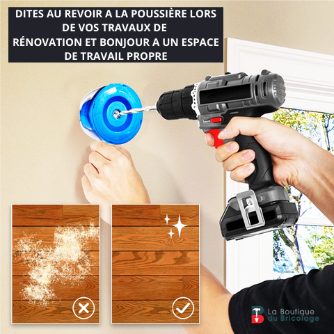 Collecteur de poussière pour perceuse