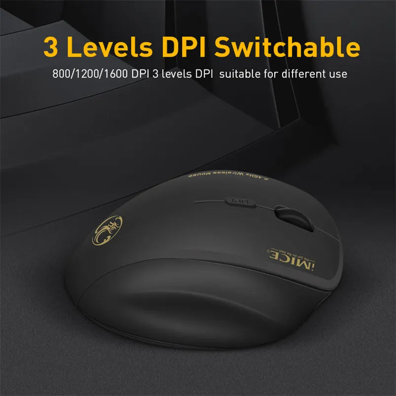 Souris Optique Ergonomique avec boutons latérales programmables