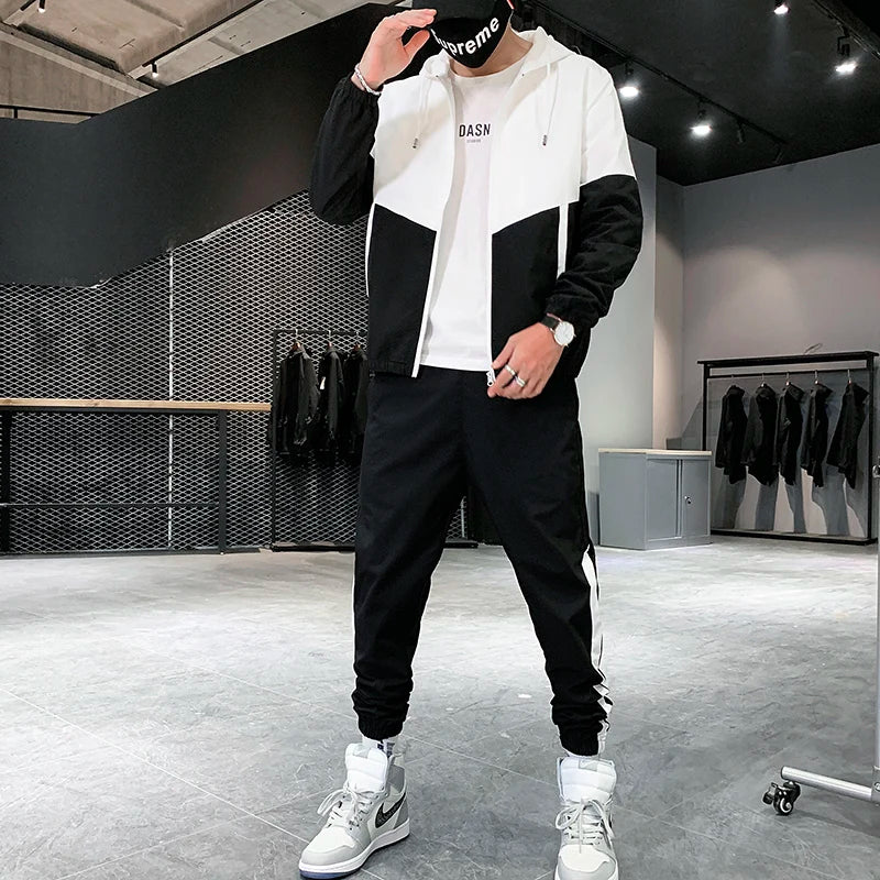Ensemble de Survêtement Bicolore Homme