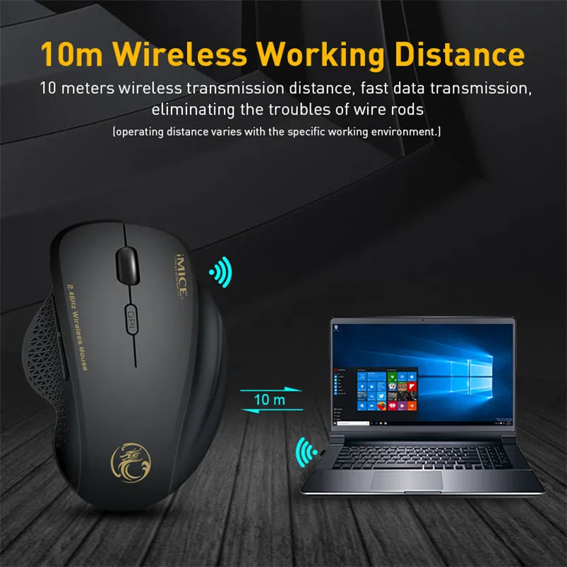 Souris Optique Ergonomique avec boutons latérales programmables