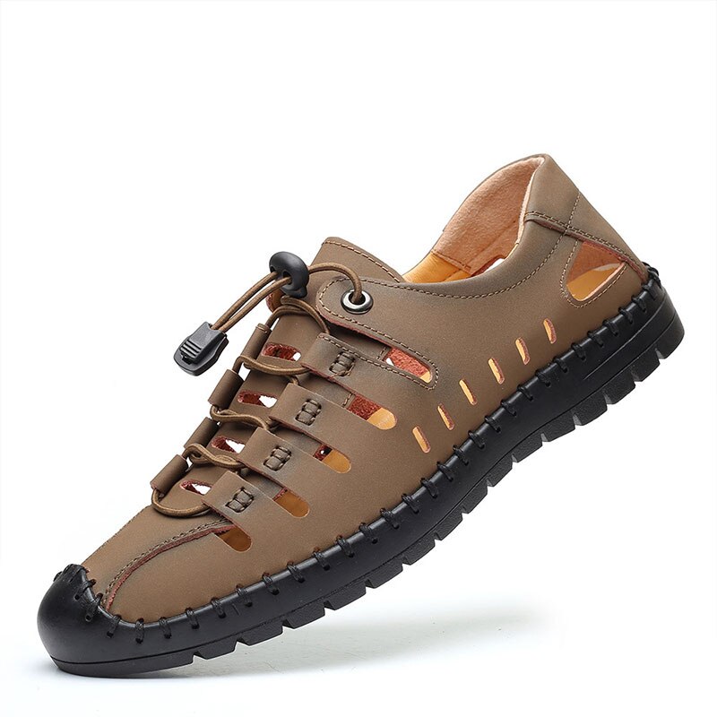 Sandales élégantes en cuir pour homme