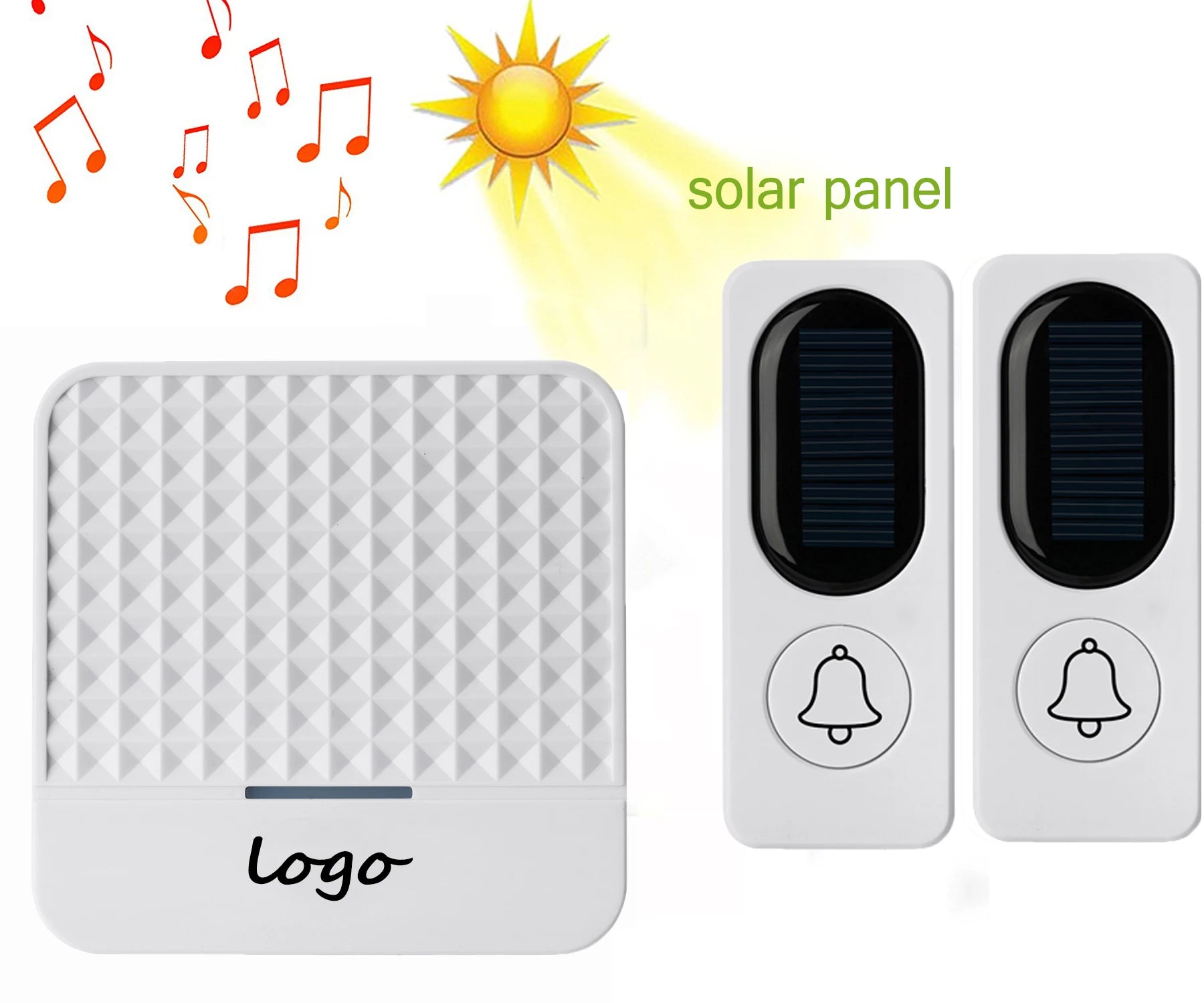 Sonnette Sans Fil à Énergie Solaire & Waterproof