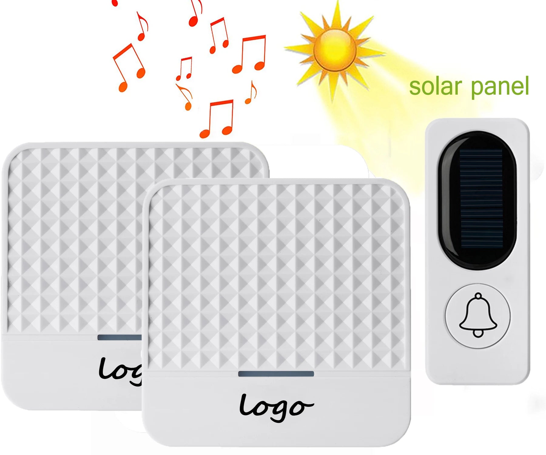 Sonnette Sans Fil à Énergie Solaire & Waterproof