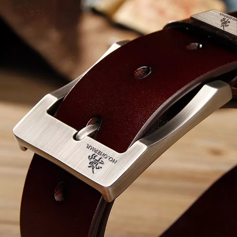 Ceinture PREMIUM en cuir de vache véritable pour hommes