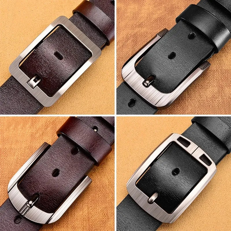 Ceinture PREMIUM en cuir de vache véritable pour hommes