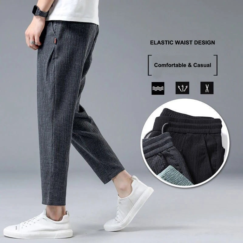 Pantalon Homme Été - Lin & Soie Glacée