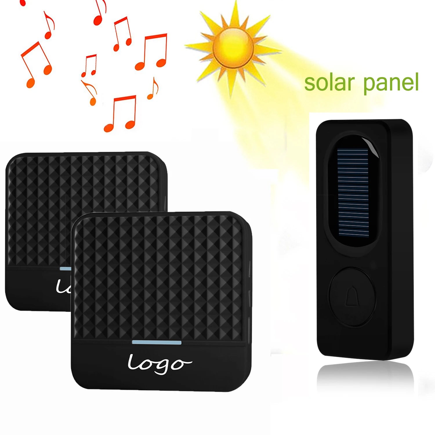 Sonnette Sans Fil à Énergie Solaire & Waterproof