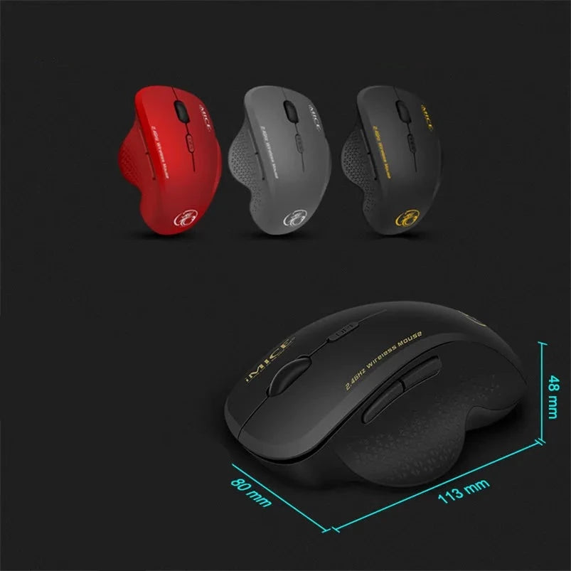 Souris Optique Ergonomique avec boutons latérales programmables