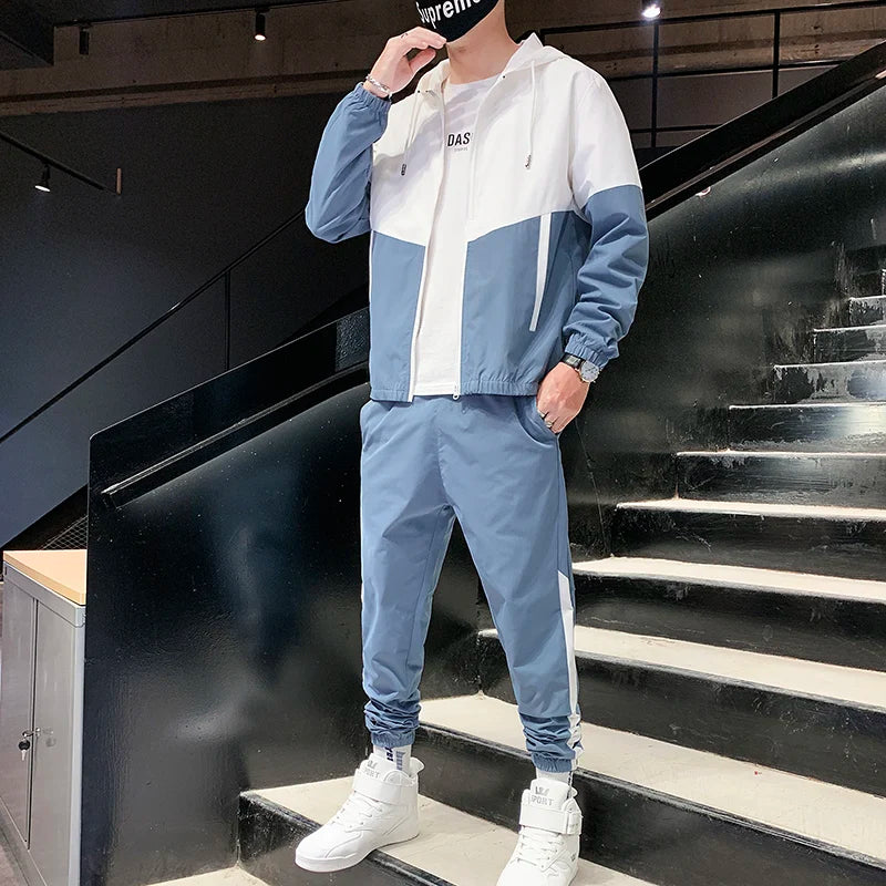 Ensemble de Survêtement Bicolore Homme