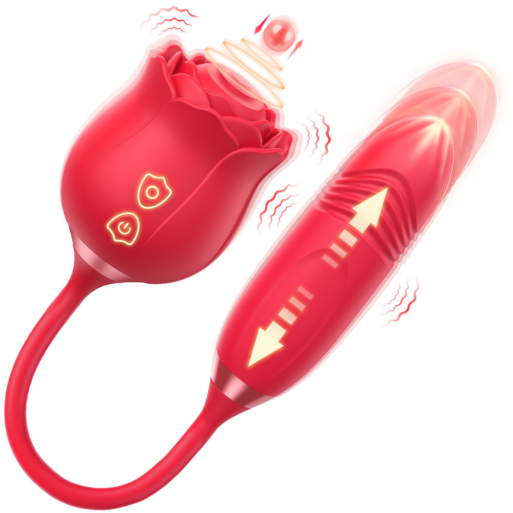 ROSE VIBRATOR - Sextoys 2 en 1