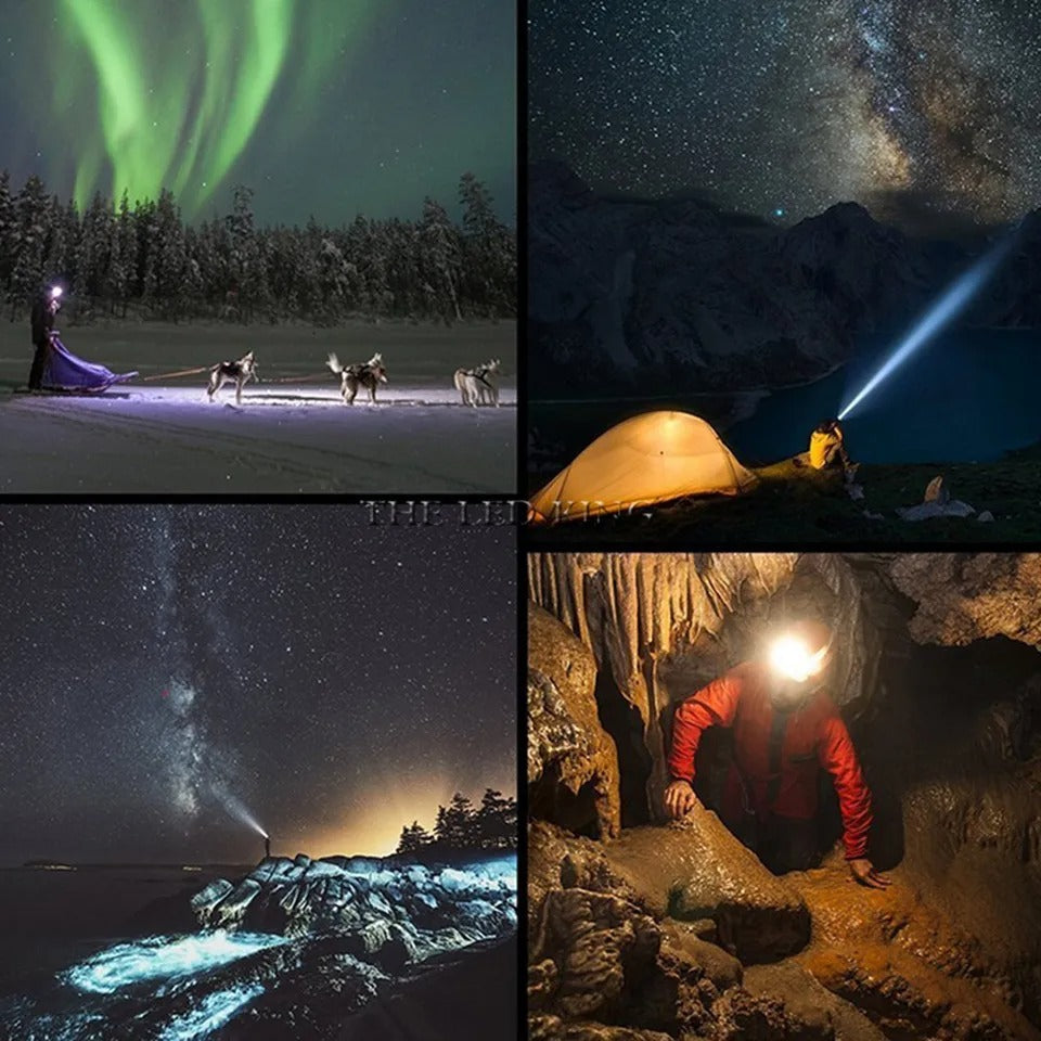 Lampe frontale puissante et amovible - Chargement USB