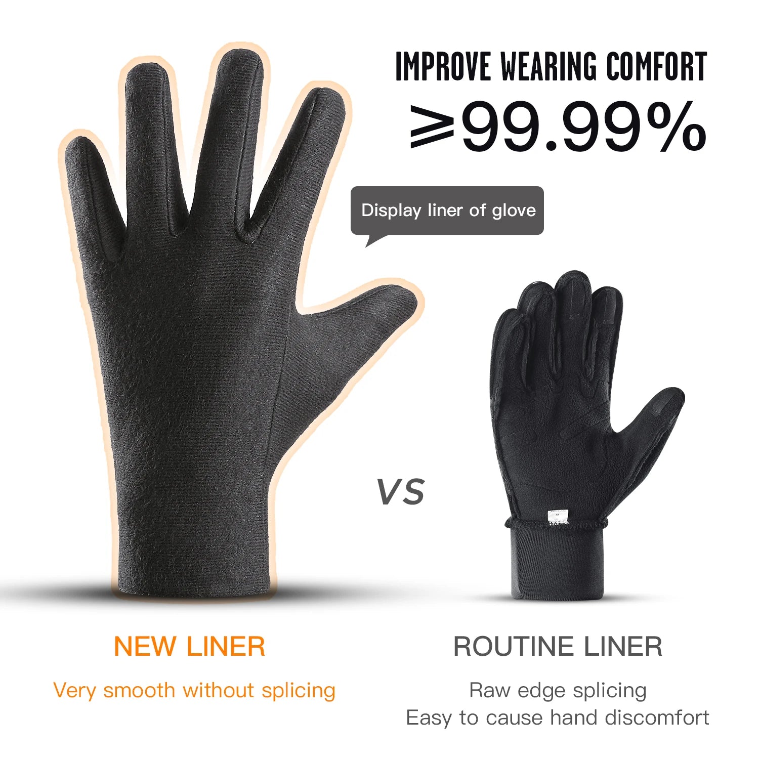 Gants Coupe-Vent Imperméables, Tactiles & Agrippants
