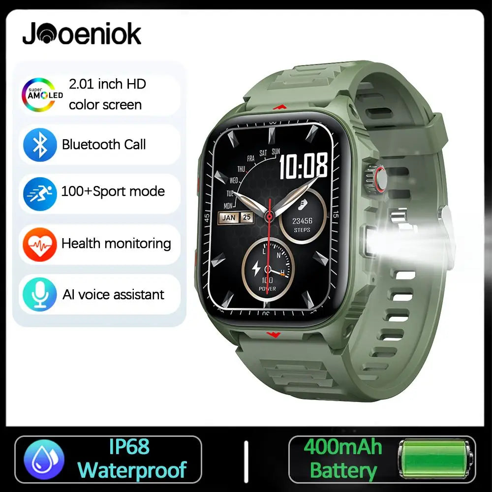 Montre Connectée Étanche avec Lampe LED Intégrée + Bracelet OFFERT