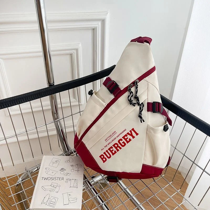 Sac à Dos Bandoulière Unisexe – Nylon Résistant pour Voyage et Usage Quotidien