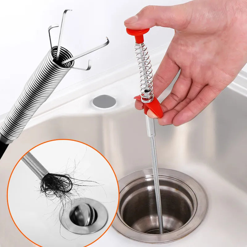 2X Outils de dragage de tuyau à ressort