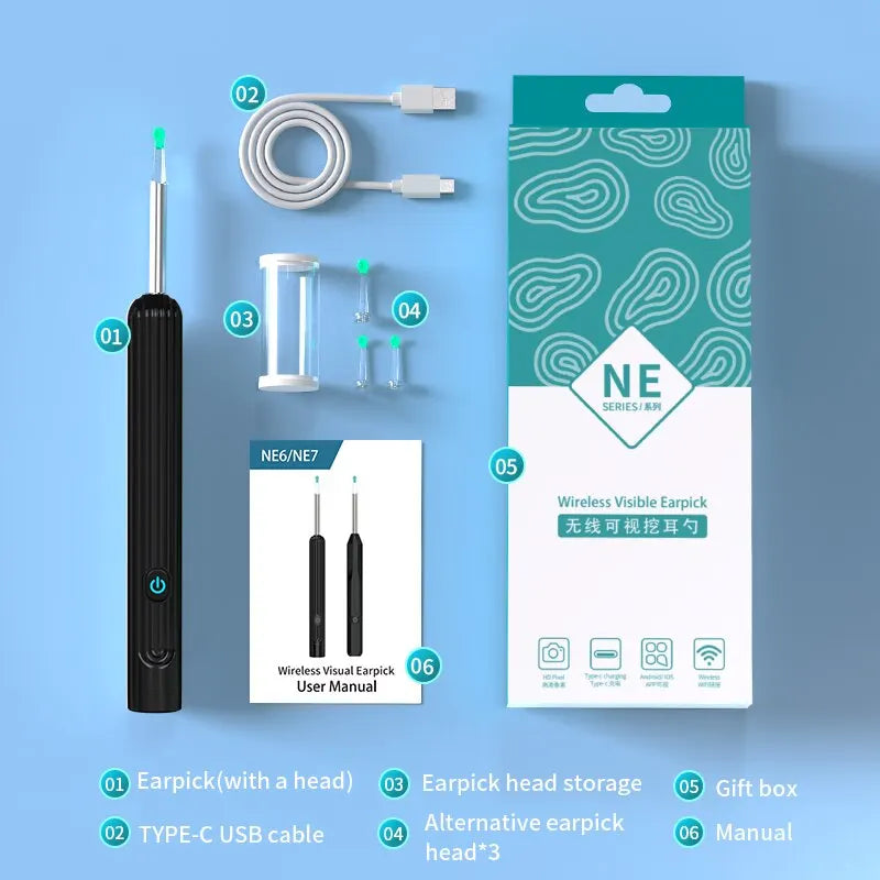 Cure-Oreille Intelligent HD avec Caméra WiFi