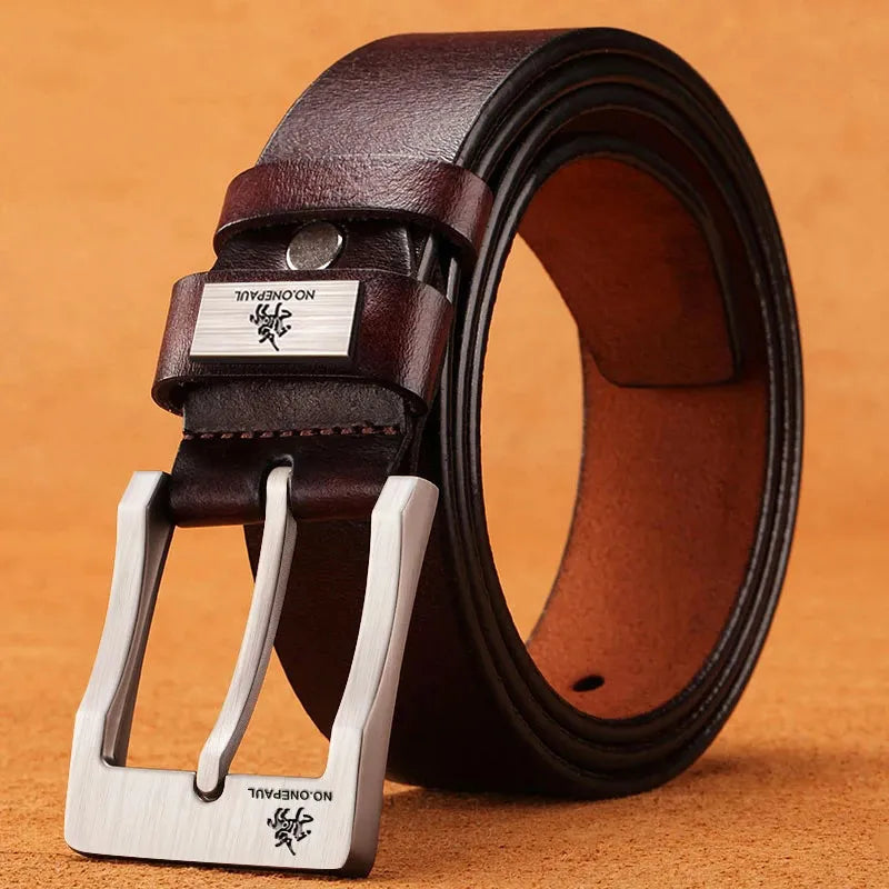 Ceinture PREMIUM en cuir de vache véritable pour hommes