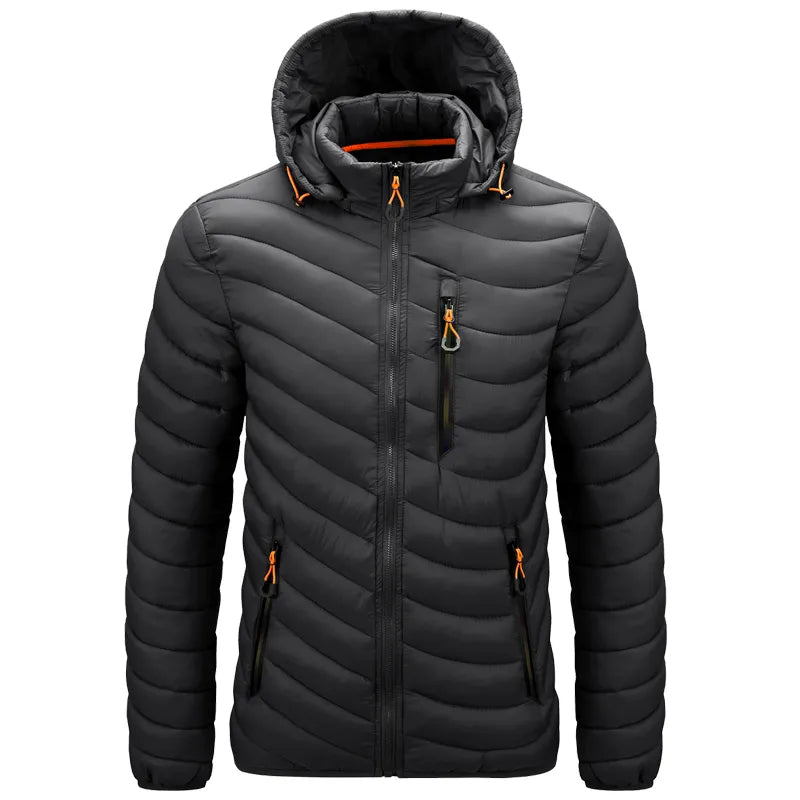 Ritch - Doudoune légère à capuche multipoche pour Homme