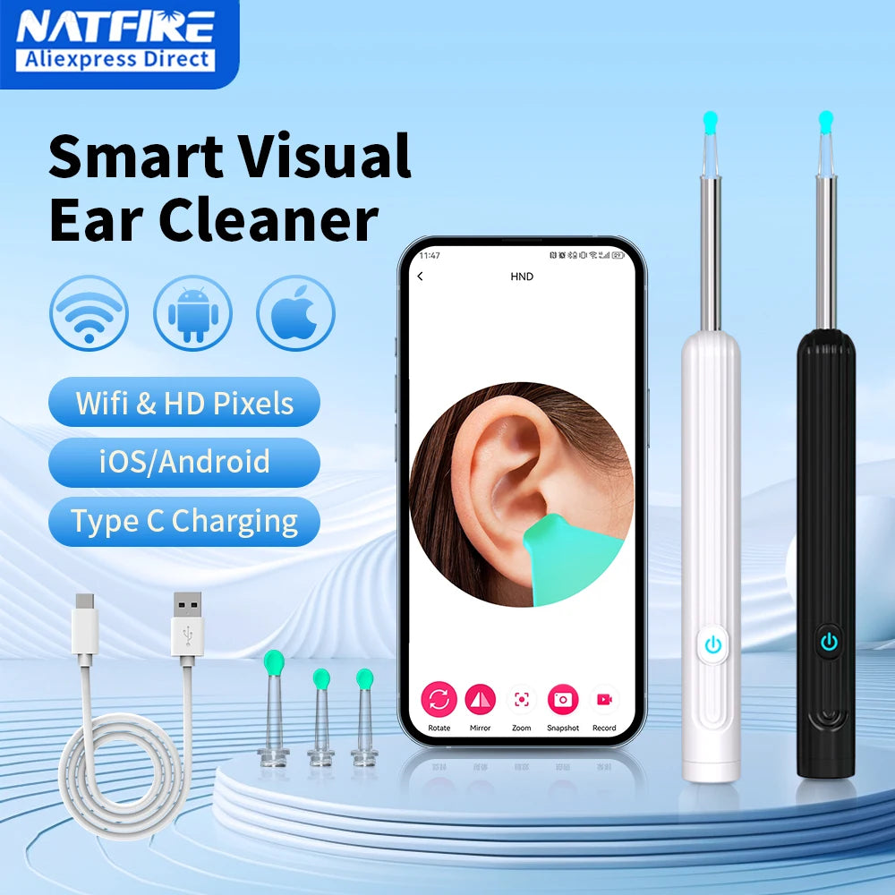 Cure-Oreille Intelligent HD avec Caméra WiFi