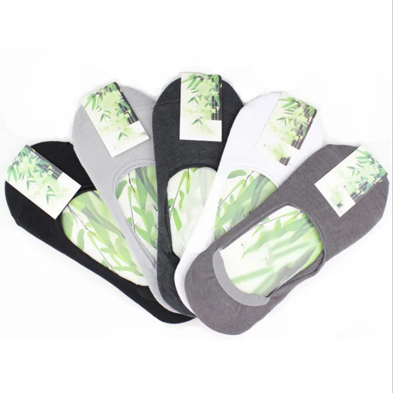 Chaussettes Bateau Invisibles en Coton Respirant avec Silicone - Homme