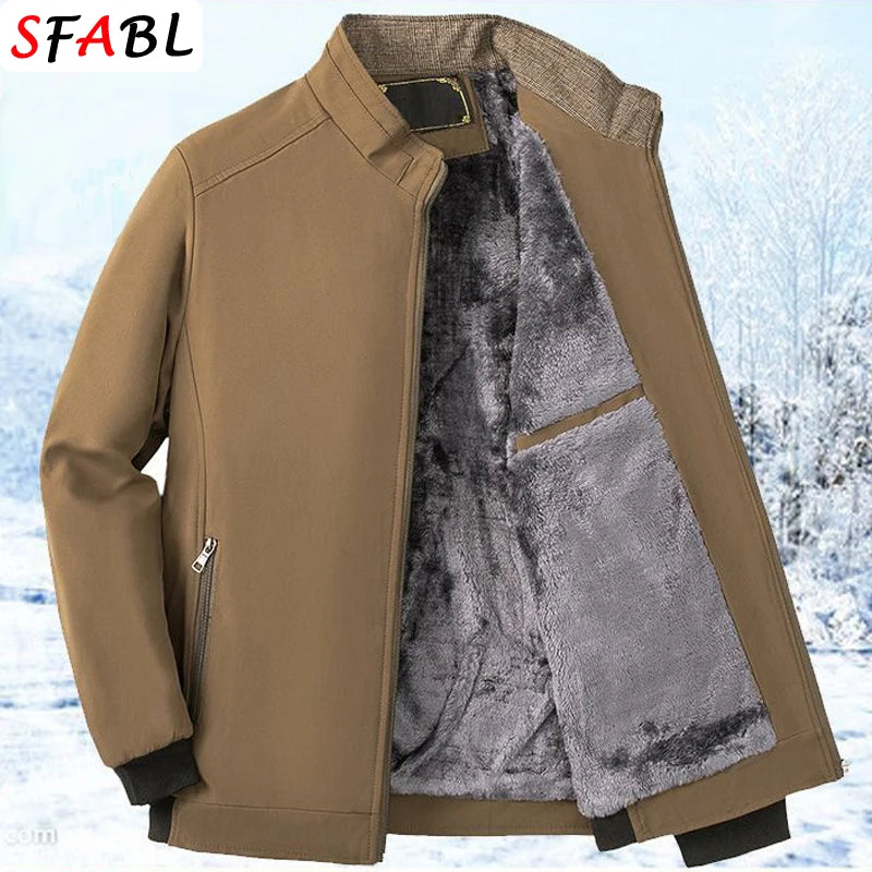 Veste d'hiver doublée chaude pour Homme