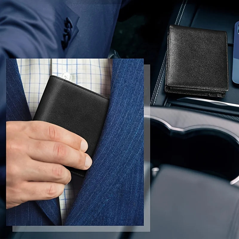Portefeuille Anti-RFID en Cuir PU Grande Capacité - Homme