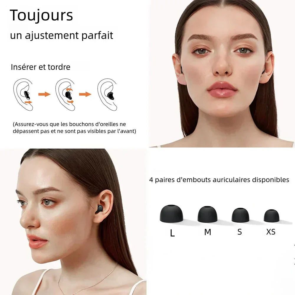 Reusable Noise-Cancelling Earplugs - Snoring & Concentration