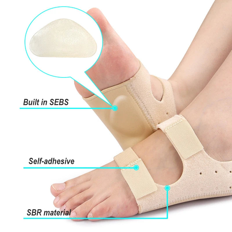 Paire de Protège-Talons Réglables Antichoc – Coussinets de Soutien pour Fasciite Plantaire et Tendon d’Achille