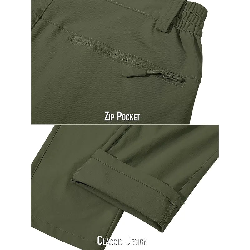 Pantalon droit décontracté pour homme - léger et séchage rapide