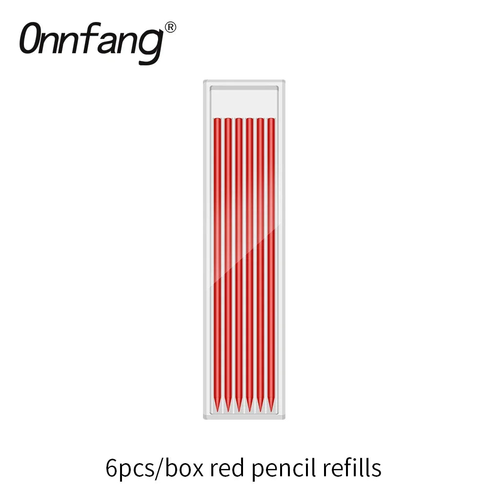 Crayon de Charpentier 2.8mm avec Taille-Crayon Intégré + Recharges Mines OFFERTES