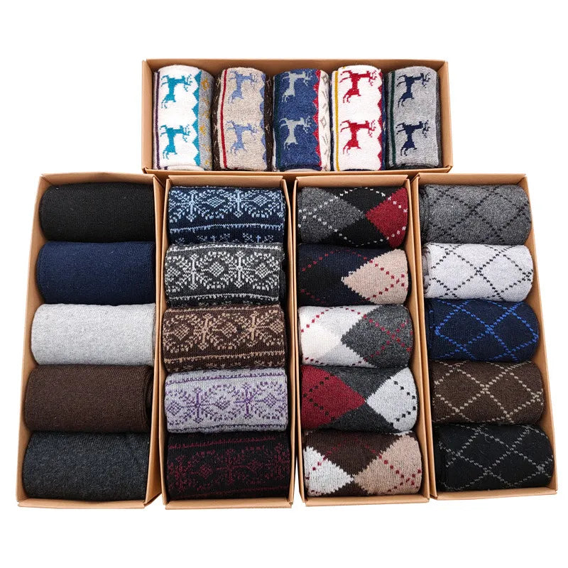 Lot de 5 paires de chaussettes décontractées en coton
