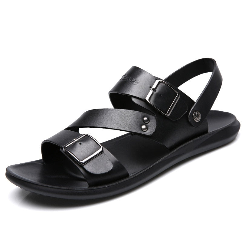Sandales d'été en cuir pour hommes