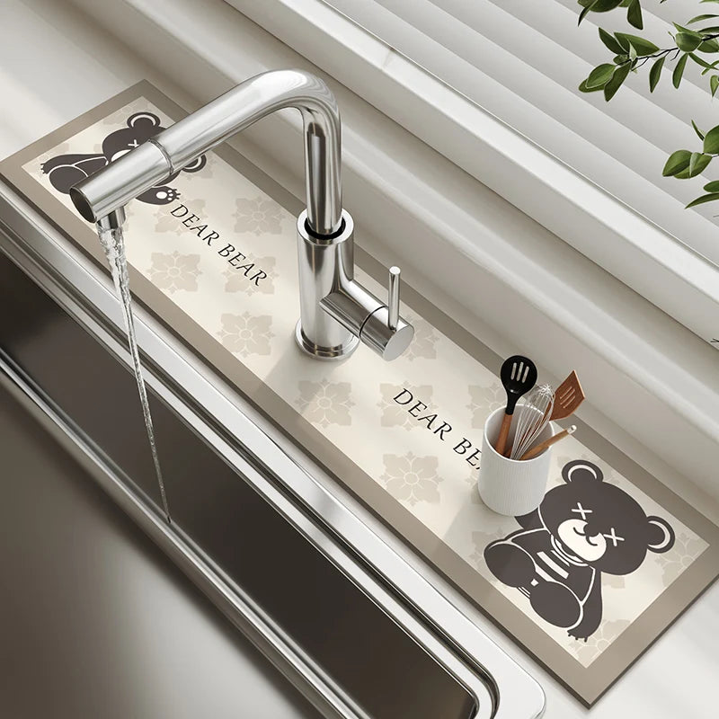 Tapis Égouttoir Cuisine - Séchage Rapide & Propre