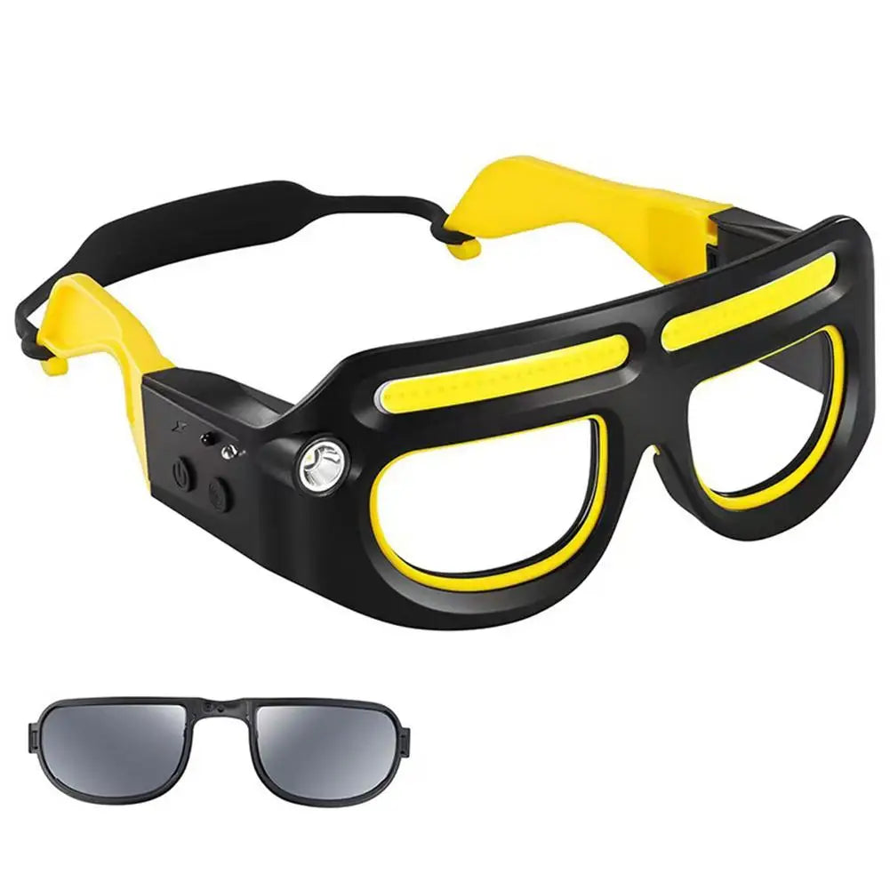 Lunettes de Sécurité LED Puissantes Rechargeables