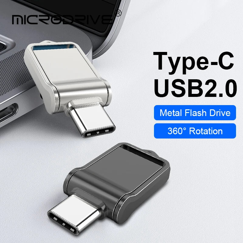 Mini Clé USB 2 en 1 MicroDrive Flash - 16GO à 512GO