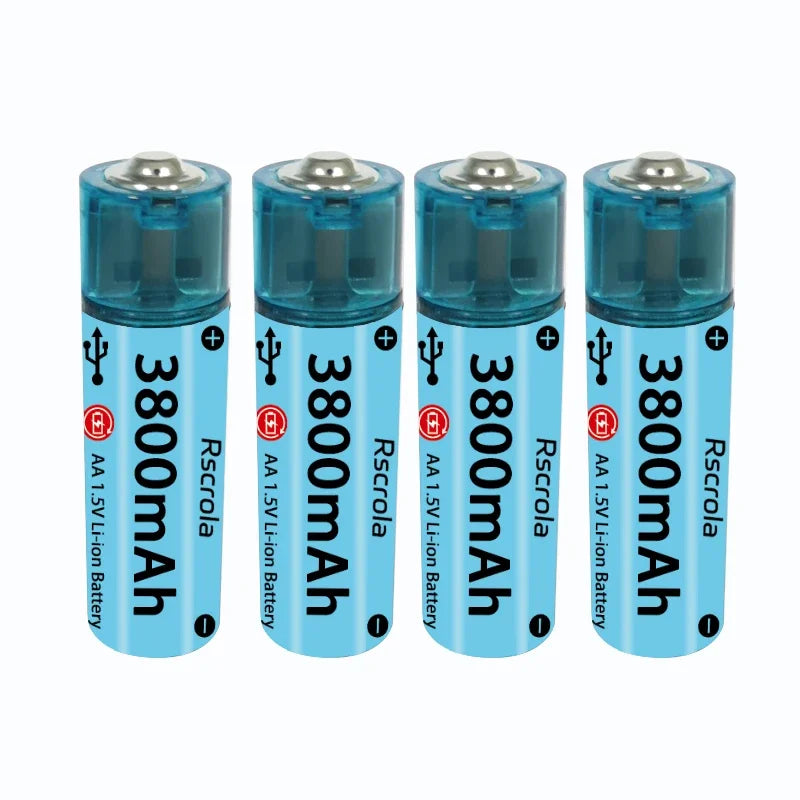 Pile AA Li-ion rechargeable USB 3800mAh — usage quotidien