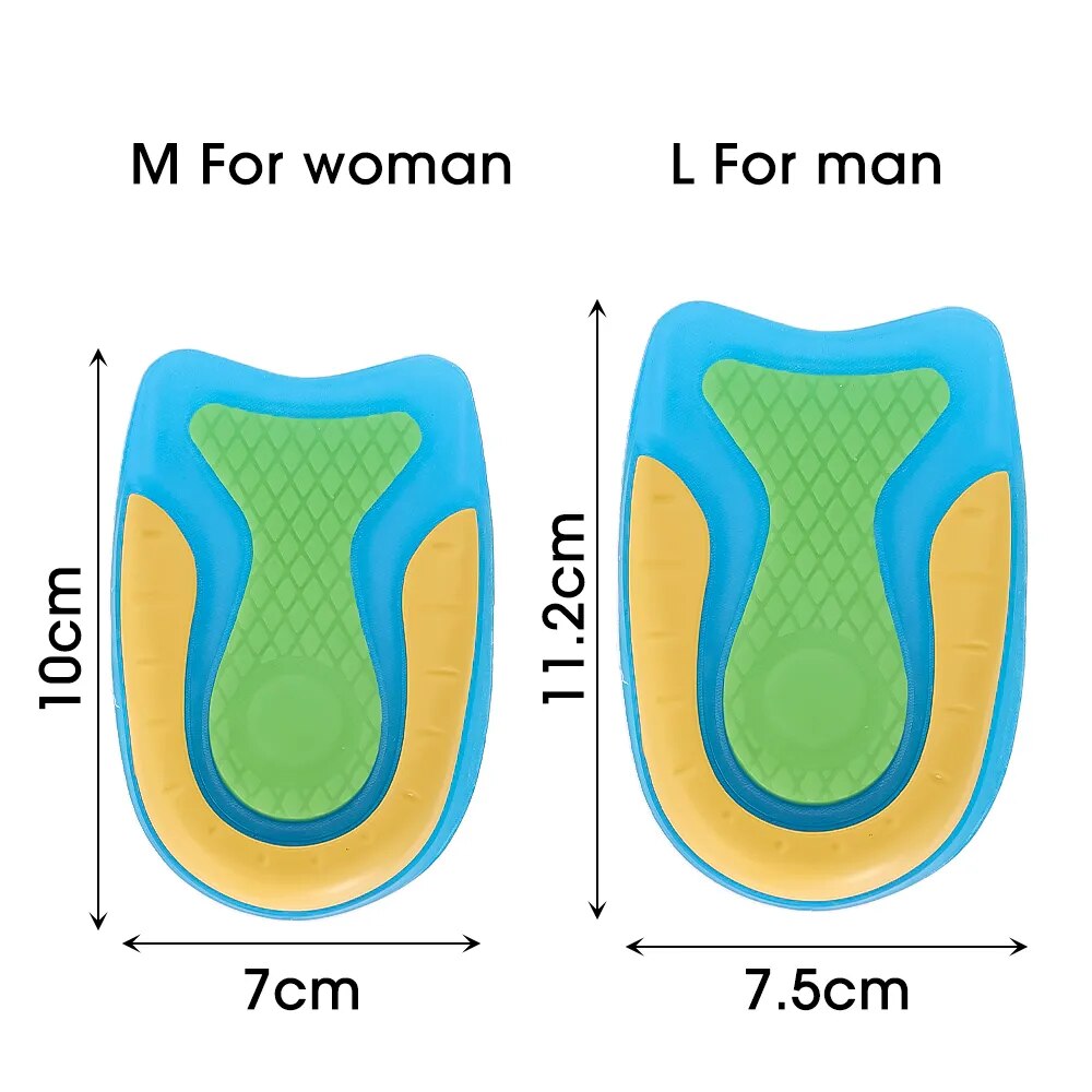 Coussinets orthopédiques anti-douleur talon en silicone souple