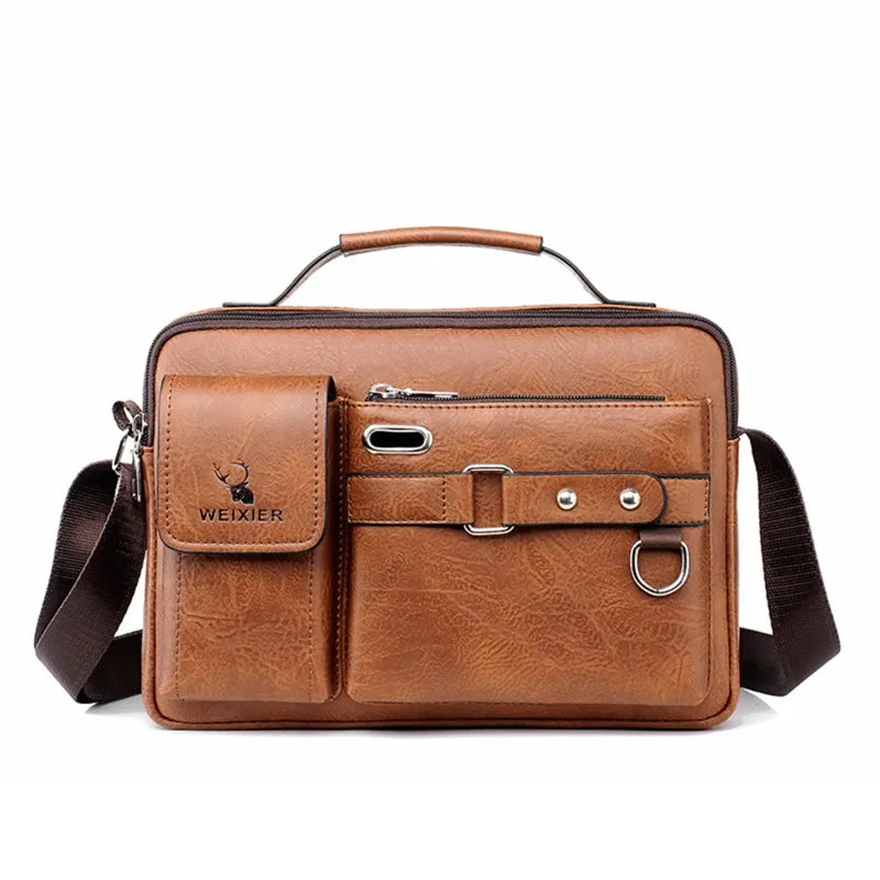 Mini Sac bandouillère multipoche en Cuir PU pour Hommes