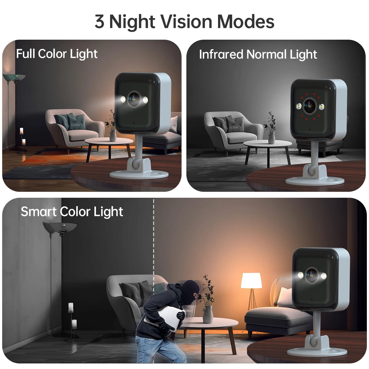 Caméra de Surveillance d'Extérieure CCTV Multifonctionnelle