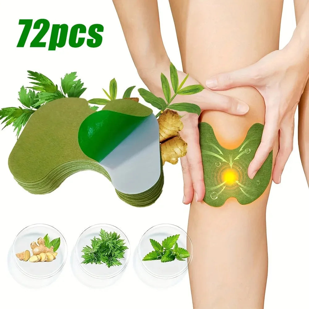 Lot de 36 Patchs genoux anti inflammatoires aux plantes