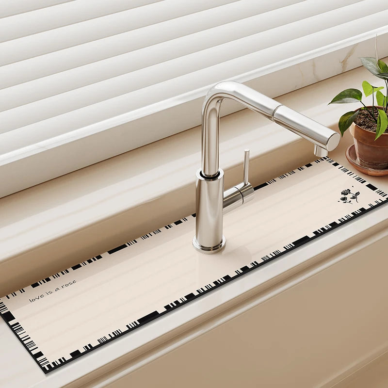 Tapis Égouttoir Cuisine - Séchage Rapide & Propre