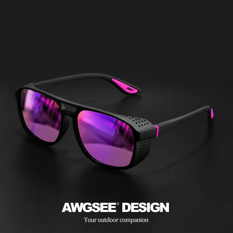 Lunettes de Soleil Sport Polarisées UV400 – Protection Coupe-Vent pour Cyclisme, Running et Activités Outdoor