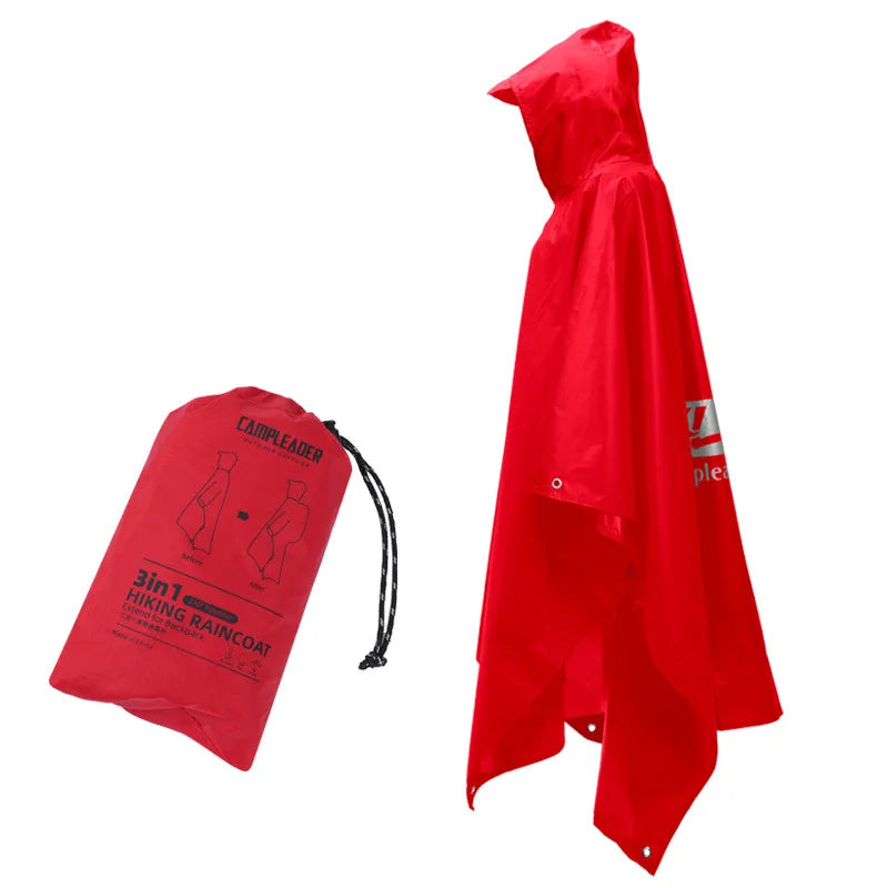 Poncho de pluie imperméable 3 en 1