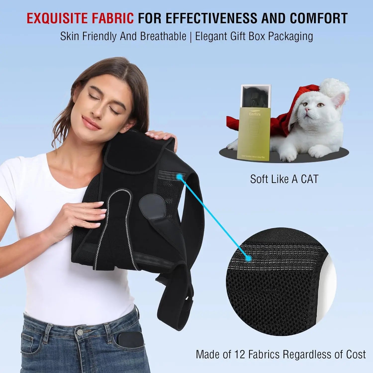 Correcteur de Posture réglable design croisé