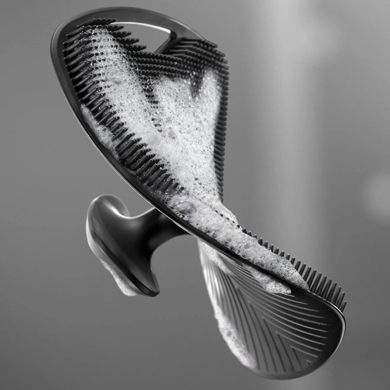 Brosse de Bain ergonomique avec Picots en silicone souple